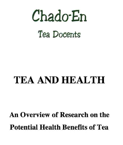 Tea and Health Handbook